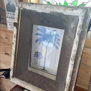Vintage Palm Tree Framed Art